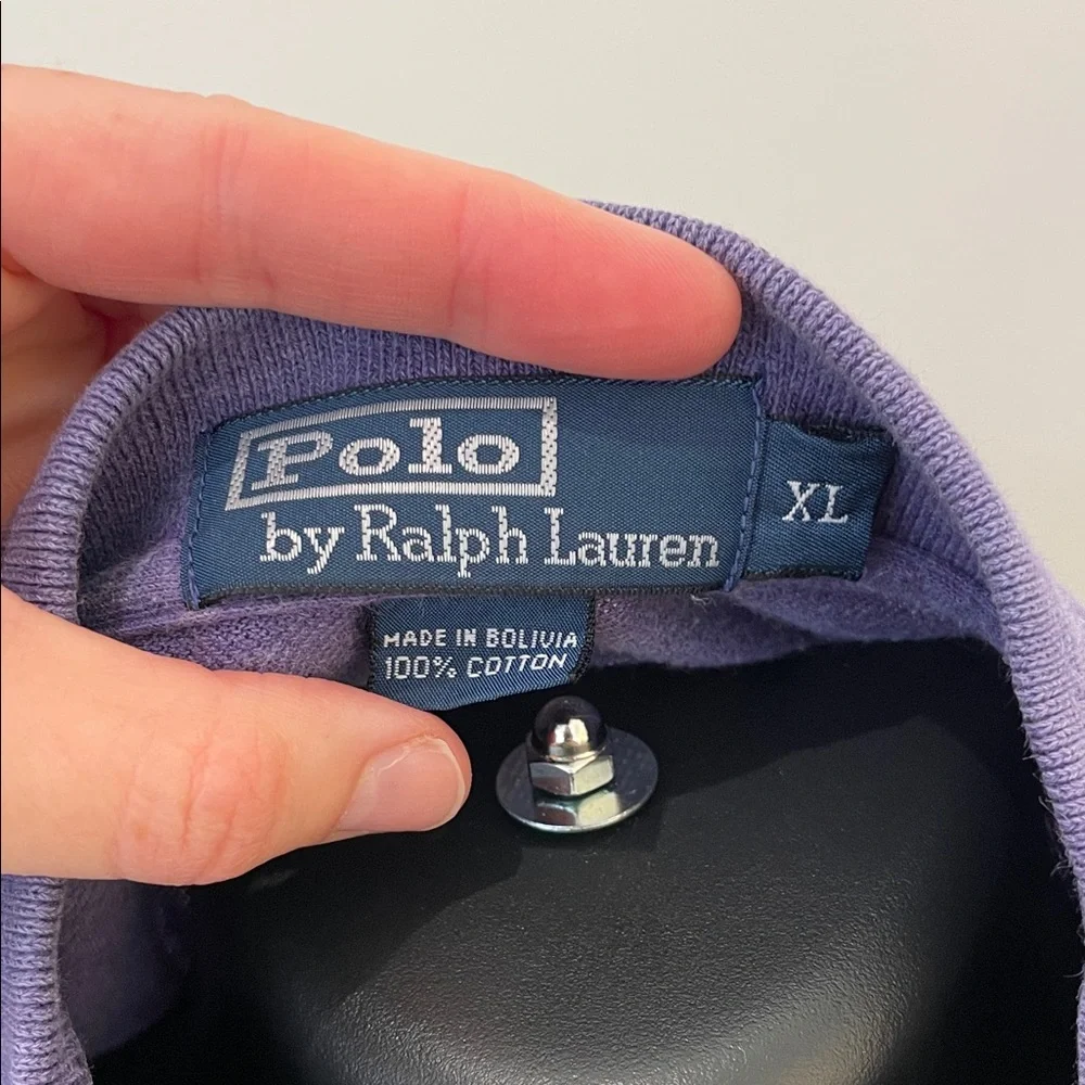 Ralph Lauren Mesh Purple Heather Polo Shirt XL - Picture 2 of 4